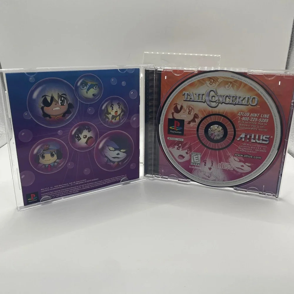 Tail Concerto Sony PlayStation PS1‎ Atlus 1999 CIB Complete